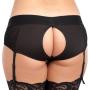 Worldgirl Unisex Crotchless Open-Back Lace Harness Briefs