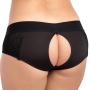 Worldgirl Unisex Crotchless Open-Back Lace Harness Briefs