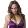 Worldgirl Satin and Lace Plum Babydoll Set Worldgirl Satin and Lace Plum Babydoll Set