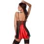 Beauty Night Michéle Satin and Lace Red Chemise