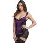 Worldgirl Treasure Me Purple Underwired Plunge Chemise Set Worldgirl Treasure Me Purple Underwired Plunge Chemise Set