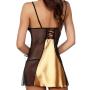 Beauty Night Satin and Lace Gold Chemise
