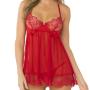Seven 'til Midnight Red Underwired Babydoll Set