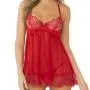 Seven 'til Midnight Red Underwired Babydoll Set