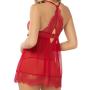 Seven 'til Midnight Red Underwired Babydoll Set