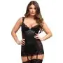 Worldgirl Treasure Me Black Underwired Chemise Set Worldgirl Treasure Me Black Underwired Chemise Set