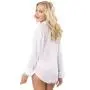 Dreamgirl Sheer Boyfriend Shirt and Lace Bra Set