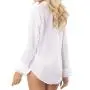 Dreamgirl Sheer Boyfriend Shirt and Lace Bra Set