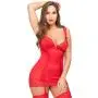 Worldgirl Treasure Me Red Underwired Chemise Set