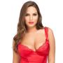Worldgirl Treasure Me Red Underwired Chemise Set