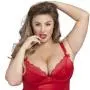 Worldgirl Plus Size Treasure Me Red Underwired Chemise Set