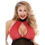 Fantasy Curve Plus Size Halterneck Keyhole Front Babydoll Set Fantasy Curve Plus Size Halterneck Keyhole Front Babydoll Set