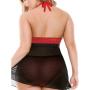 Fantasy Curve Plus Size Halterneck Keyhole Front Babydoll Set Fantasy Curve Plus Size Halterneck Keyhole Front Babydoll Set