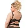 Worldgirl Plus Size Parisienne Black Lace Plunge Chemise
