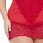 Worldgirl Plus Size Belle Amour Red Chemise Set