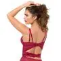 Worldgirl Parisienne Wine Lace Plunge Chemise