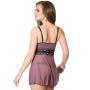 Coquette Purple Mesh and Metallic Lace Babydoll Set Coquette Purple Mesh and Metallic Lace Babydoll Set