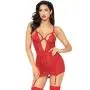 Seven 'til Midnight Red Heart Mesh Chemise Set Seven 'til Midnight Red Heart Mesh Chemise Set