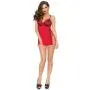 Seven 'til Midnight Red Lace Peek-a-Boo Babydoll Set Seven 'til Midnight Red Lace Peek-a-Boo Babydoll Set