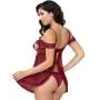 Seven 'til Midnight Wine Open Cup Off-The-Shoulder Babydoll Seven 'til Midnight Wine Open Cup Off-The-Shoulder Babydoll