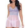 Escante Pink Lace and Mesh Babydoll Set 