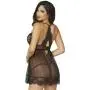 Seven 'til Midnight Black Underwired Babydoll Set