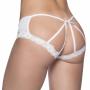 Oh La La Cheri Plus Size Blue and White Cage-Back Knickers