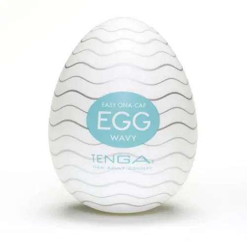TENGA Egg Wavy Textured Male Masturbator TENGA Egg Wavy Textured Male Masturbator