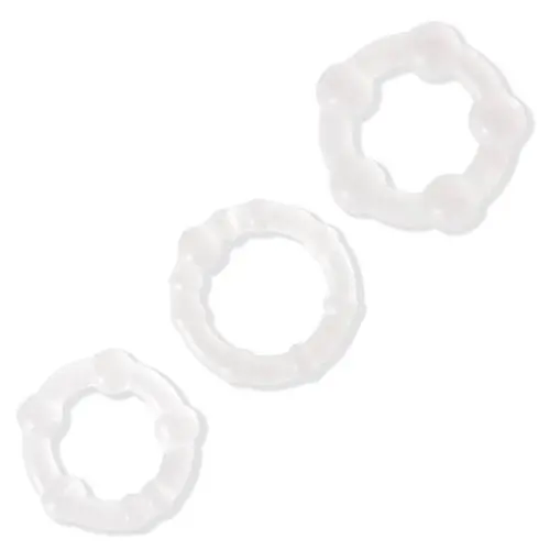 Worldgirl Triple Clear Cock Ring Set (3 Pack) Worldgirl Triple Clear Cock Ring Set (3 Pack)