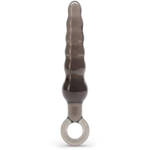 Worldgirl Beaded Anal Prober with Finger Loop 5.25 Inch