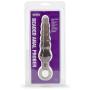Worldgirl Beaded Anal Prober with Finger Loop 5.25 Inch