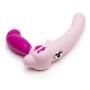 Worldgirl Double Delight Adjustable Pink Vibrating Strapless Strap-On