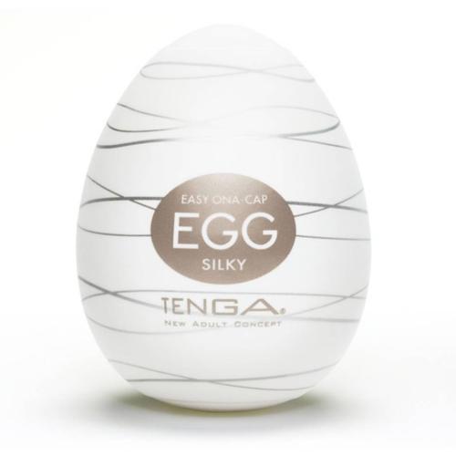 TENGA Egg Silky Ribbed Male Masturbator TENGA Egg Silky Ribbed Male Masturbator
