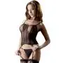 Mandy Mystery Sheer Bustier G-String and Stockings Set