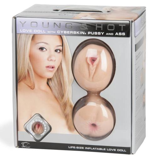 Blonde and Hot Realistic Vagina and Ass and Mouth Inflatable Sex Doll 2kg