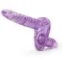 Vibrating Double-Ended Strap-On Dildo Vibrator