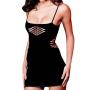Music Legs Stretchy Fence Net Mini Dress