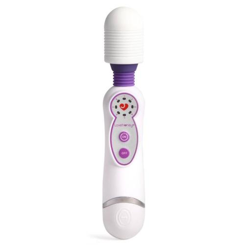 Worldgirl White 8 Function Mini Magic Wand Vibrator