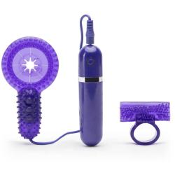 Worldgirl Bedtime Bullet 10 Function Vibrating Cock Ring Set