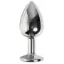 Rosebuds Stainless Steel Swarovski Crystal Butt Plug 3.5 Inch
