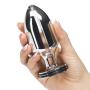 ElectraStim Bi-Polar Intruder Electrosex Metal Butt Plug 4.5 Inch