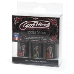 Doc Johnson Good Head Flavoured Lube Tingle Drops (3 x 28ml Pack)