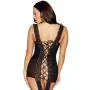 Dreamgirl Sheer Lace All-In-One Suspender Dress and Stockings