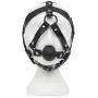 Zado Leather Head Harness and Medium Ball Gag Zado Leather Head Harness and Medium Ball Gag