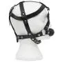Zado Leather Head Harness and Medium Ball Gag Zado Leather Head Harness and Medium Ball Gag