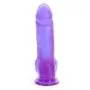 Doc Johnson Crystal Jellies Ballsy Suction Cup Dildo 8 Inch