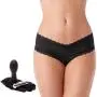 Love Rider Black Vibrating Knickers with 3 Inch Dildo