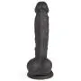 Lifelike Lover Luxe Realistic Black Silicone Dildo 8 Inch
