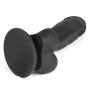 Lifelike Lover Luxe Realistic Black Silicone Dildo 8 Inch