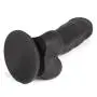 Lifelike Lover Luxe Realistic Black Silicone Dildo 8 Inch